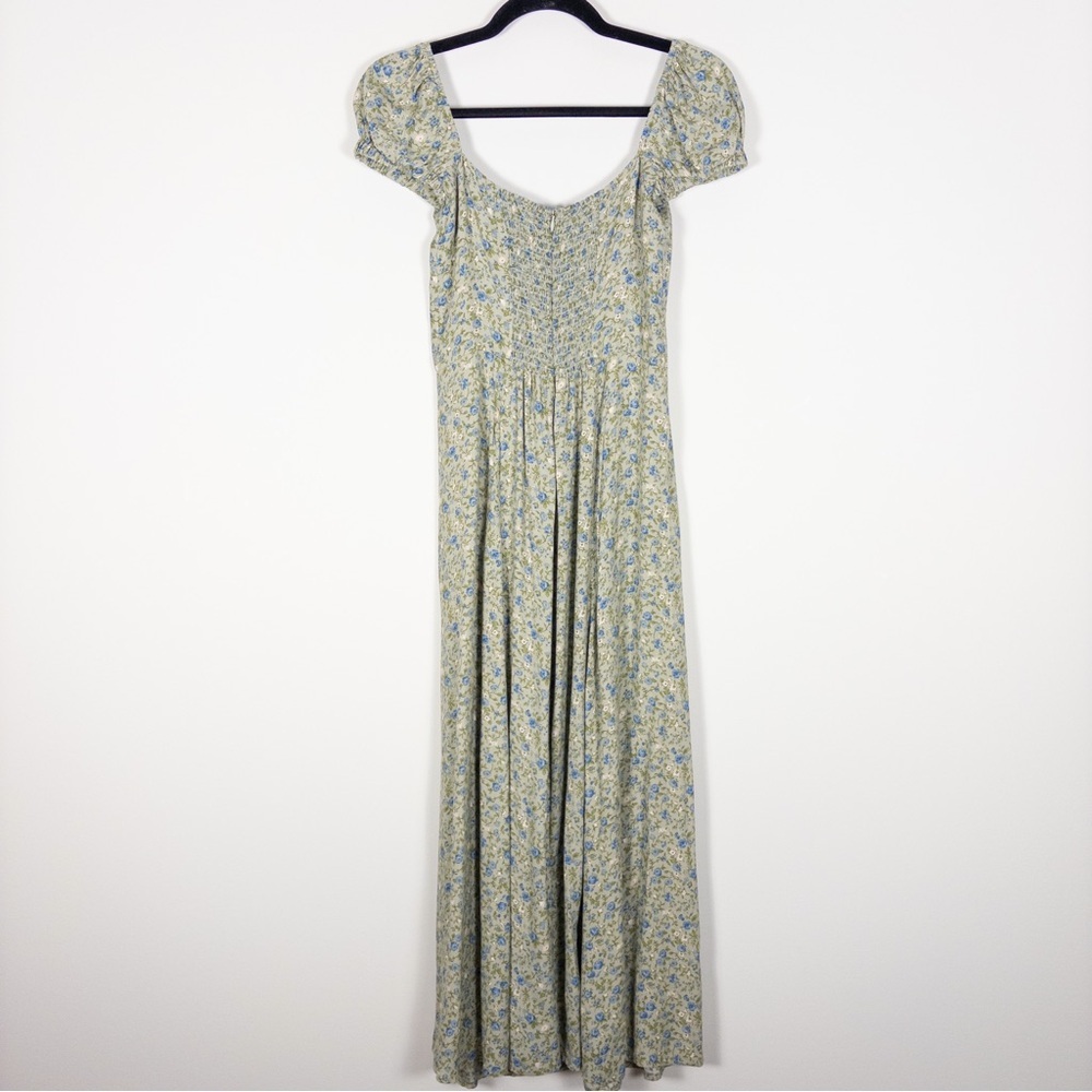 Reformation Sienne Green Floral Midi Dress - Picture 8 of 11